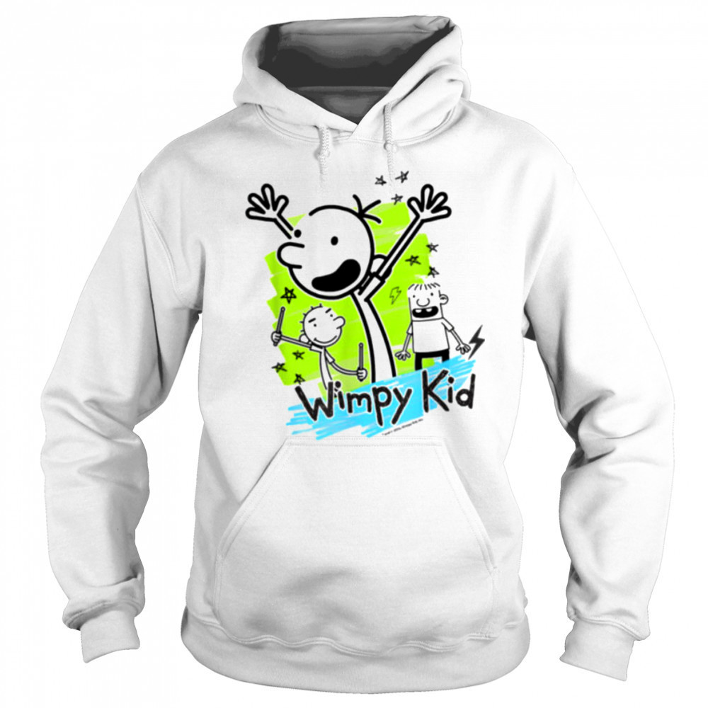 Diary of a Wimpy Kid Greg Stars Doodle T Shirt Hoodie