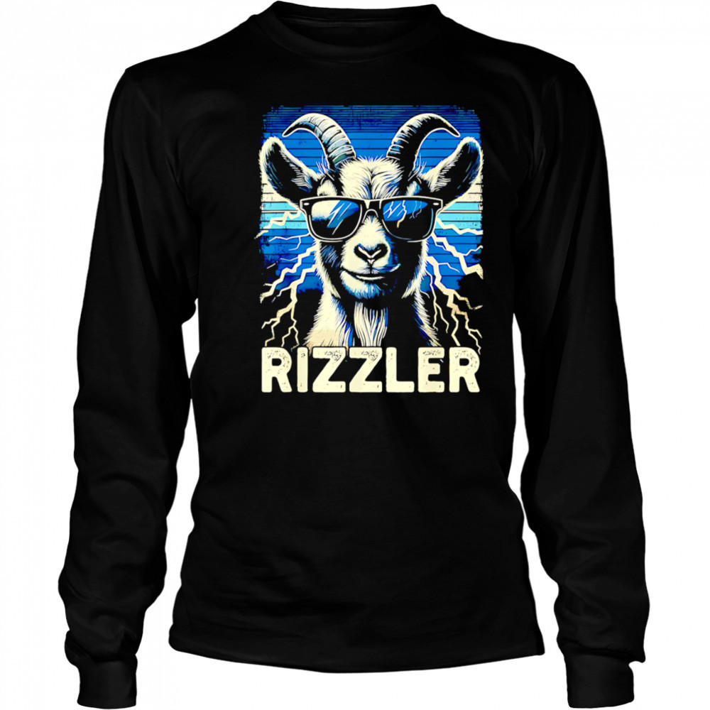 Goat Rizzler lightning shirt Long Sleeved