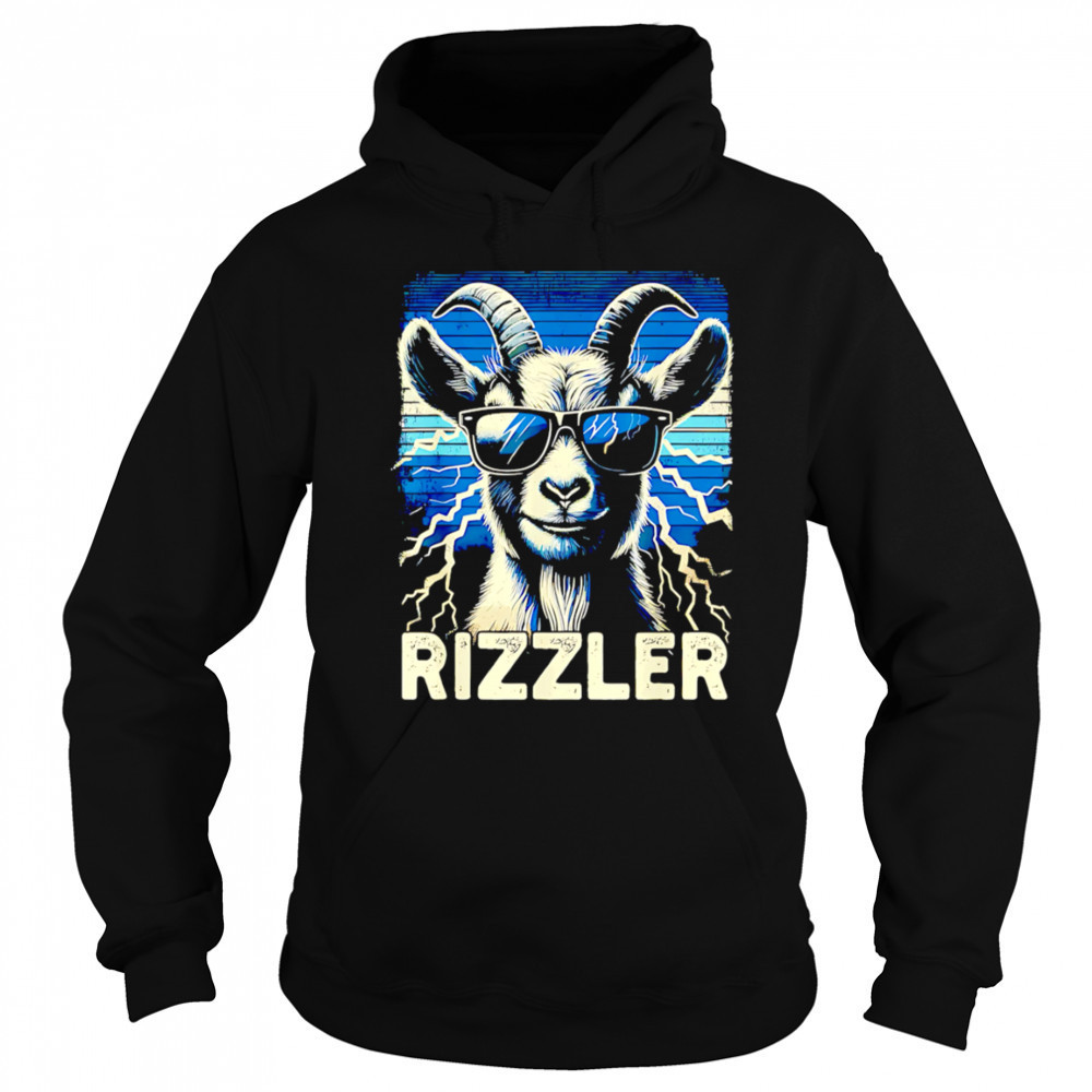 Goat Rizzler lightning shirt Hoodie