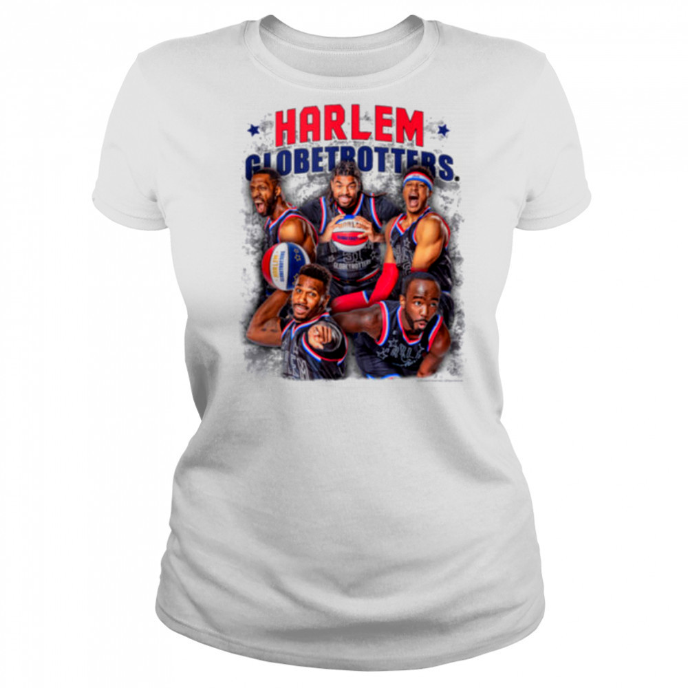 Harlem Globetrotters Basketball Colorful Team Photo shirt Women's T-shirt