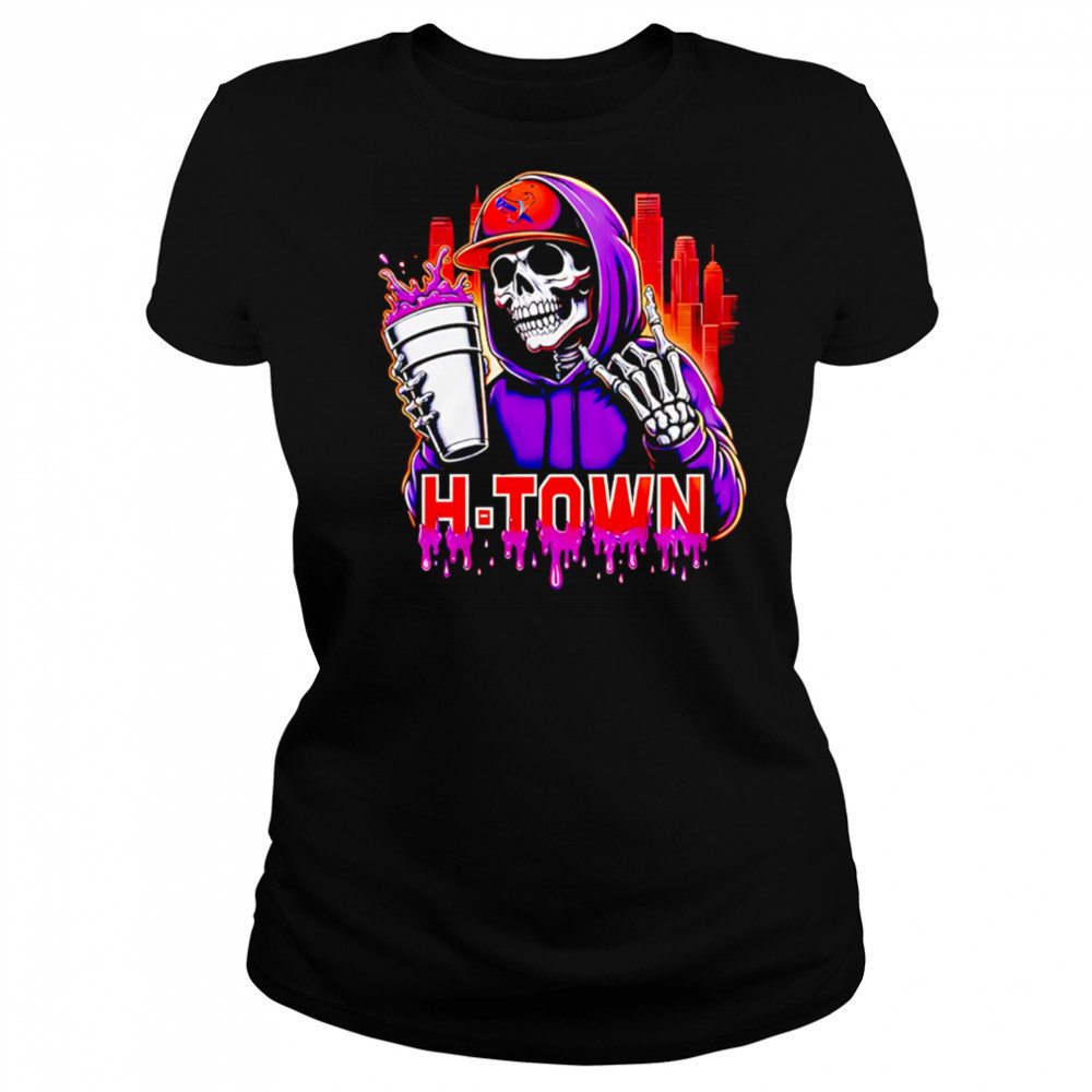 Houston Texans x DJ Screw H-Town skeleton shirt Women's T-shirt