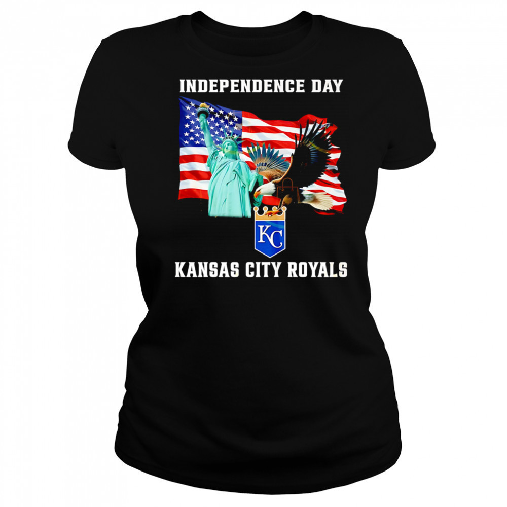 Independence Day Kansas City Royals American flag shirt Women's T-shirt