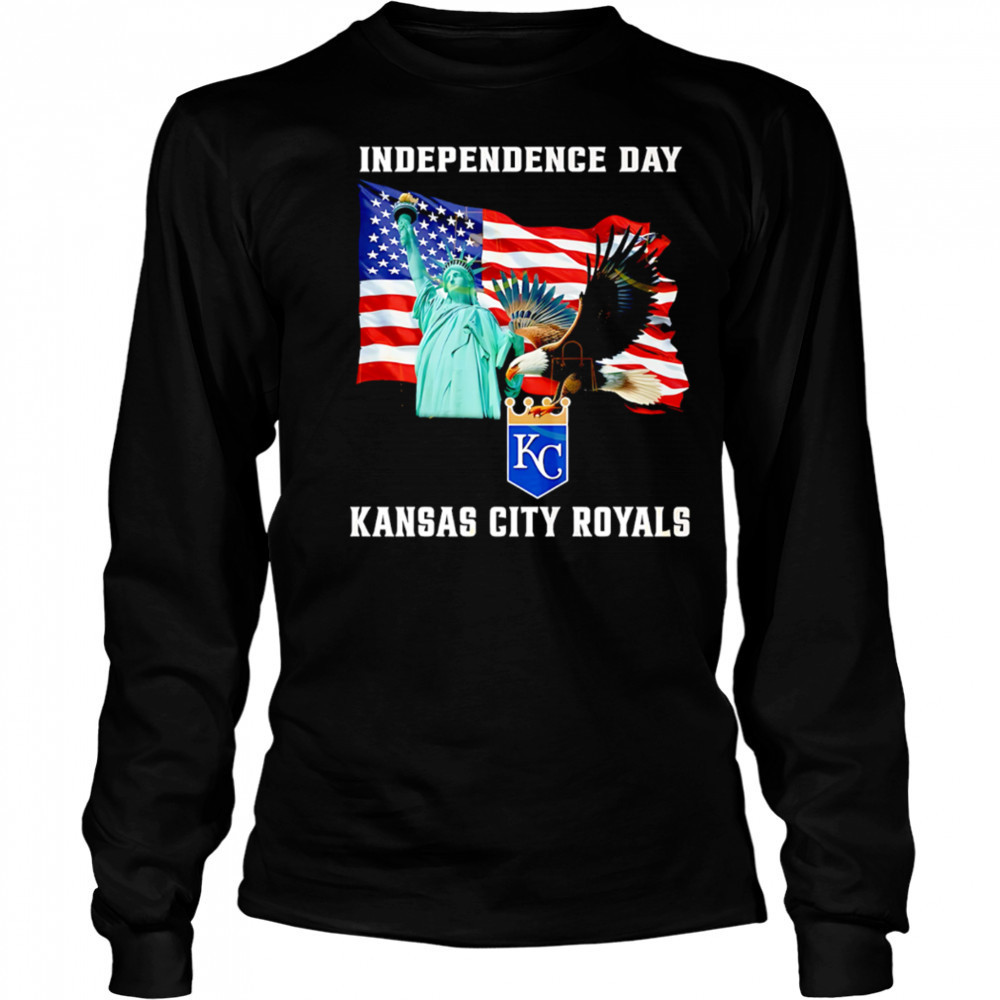 Independence Day Kansas City Royals American flag shirt Long Sleeved