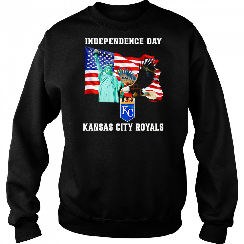 Independence Day Kansas City Royals American flag shirt Sweatshirt