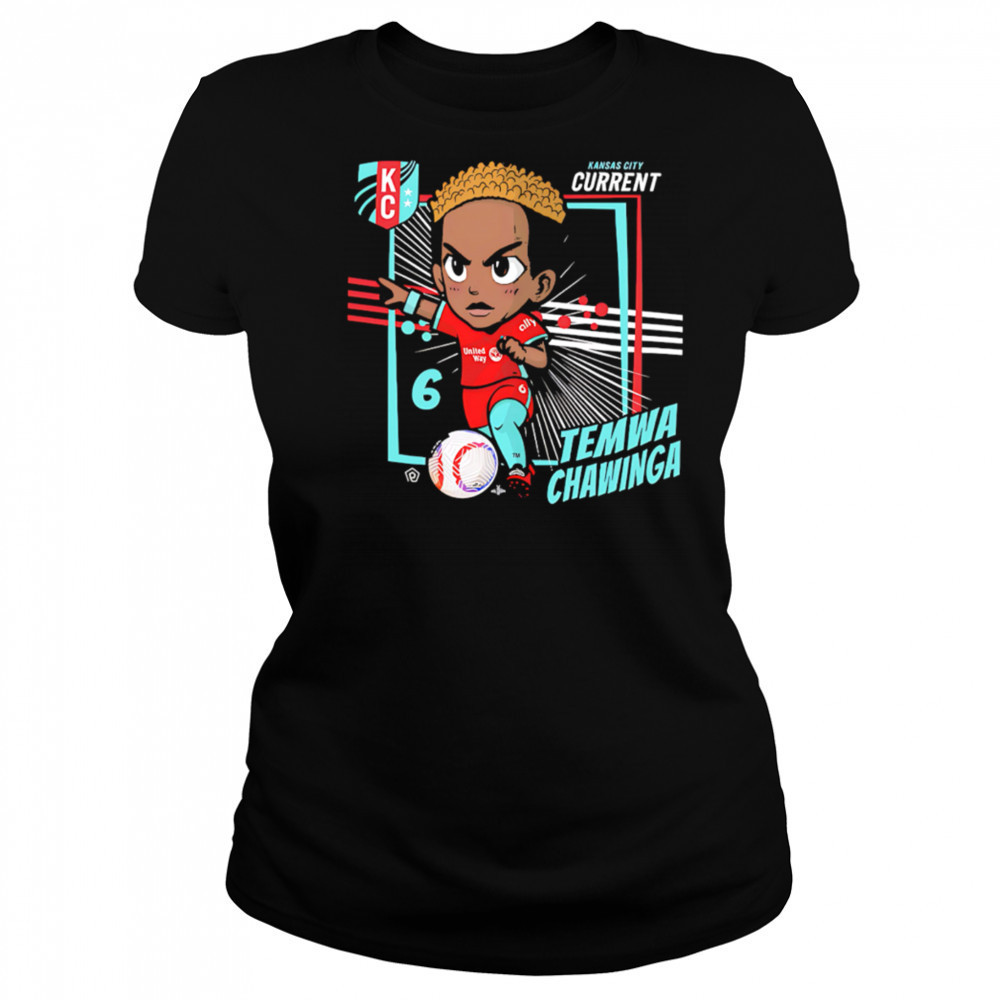 Kansas City Current Temwa Chawinga #6 Chibi cartoon shirt Women's T-shirt
