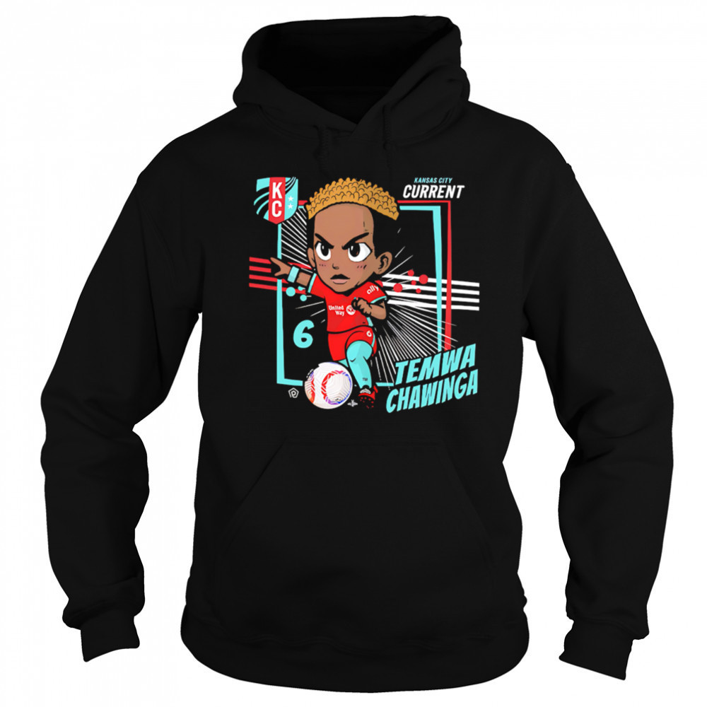 Kansas City Current Temwa Chawinga #6 Chibi cartoon shirt Hoodie