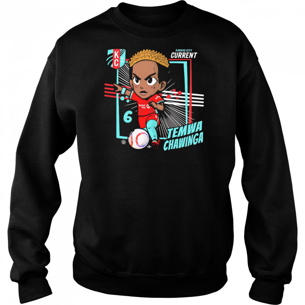 Kansas City Current Temwa Chawinga #6 Chibi cartoon shirt Sweatshirt