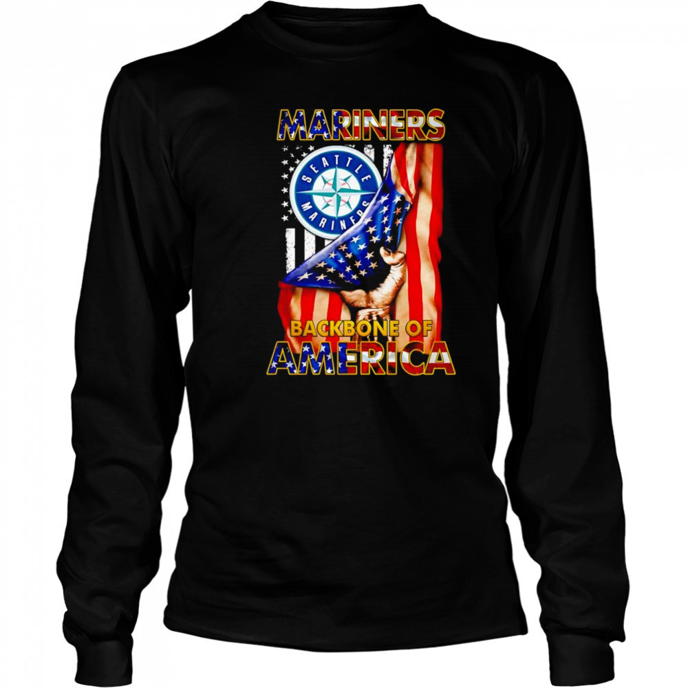 Mariners backbone of America shirt Long Sleeved