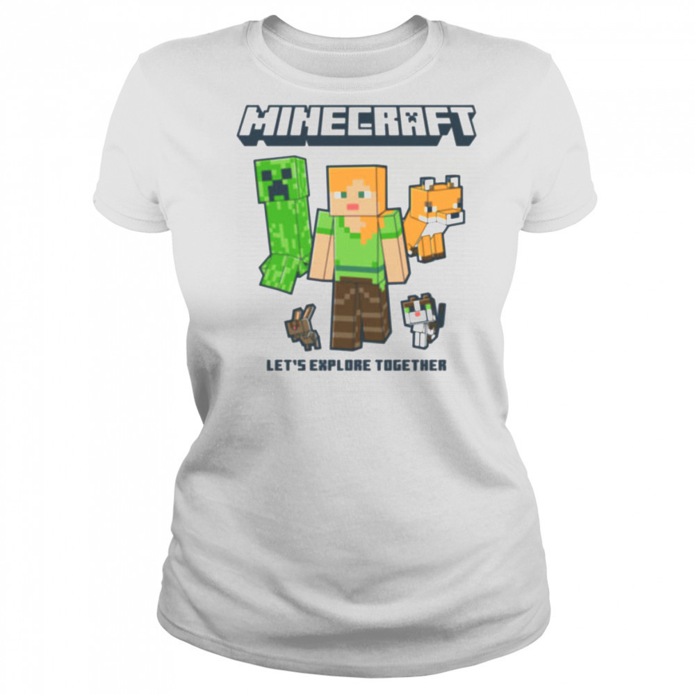 Minecraft Alex And Creeper Let’s Explore Together shirt Women's T-shirt