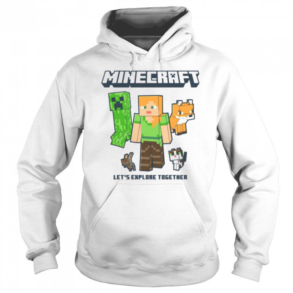 Minecraft Alex And Creeper Let’s Explore Together shirt Hoodie