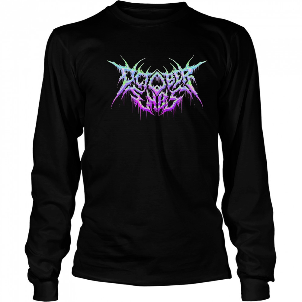 October Ends Death Logo T-shirt Long Sleeved