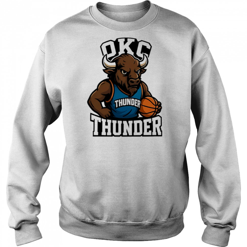 Oklahoma City Okc Thunder Up Okc Rumble mascot cartoon shirt Sweatshirt