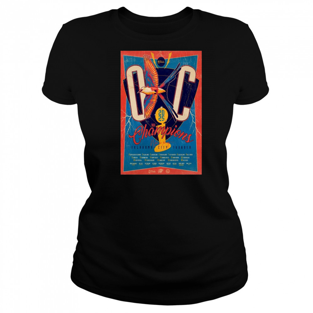 Oklahoma City Thunder Champions Poster T-Shirt Women's T-shirt
