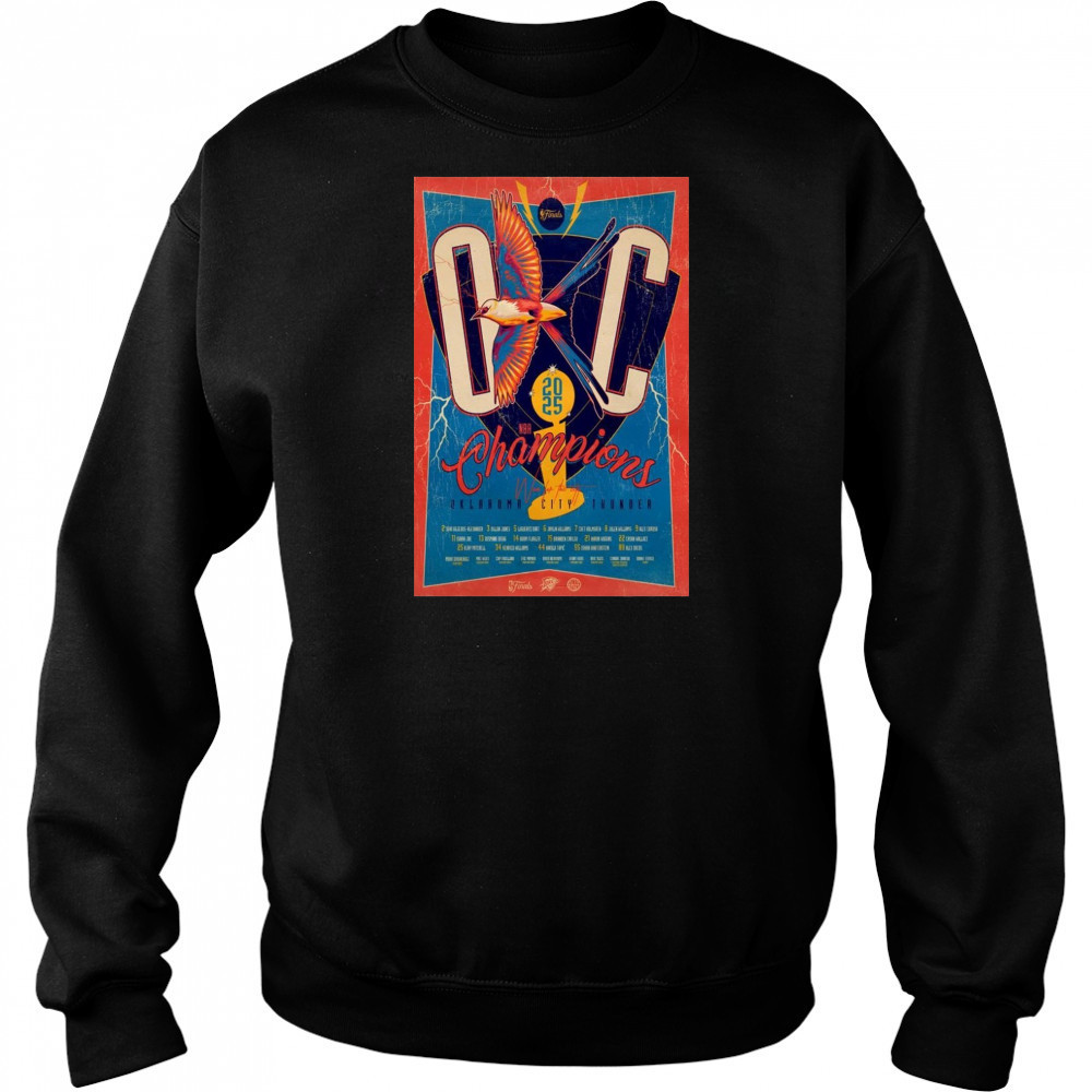Oklahoma City Thunder Champions Poster T-Shirt Sweatshirt
