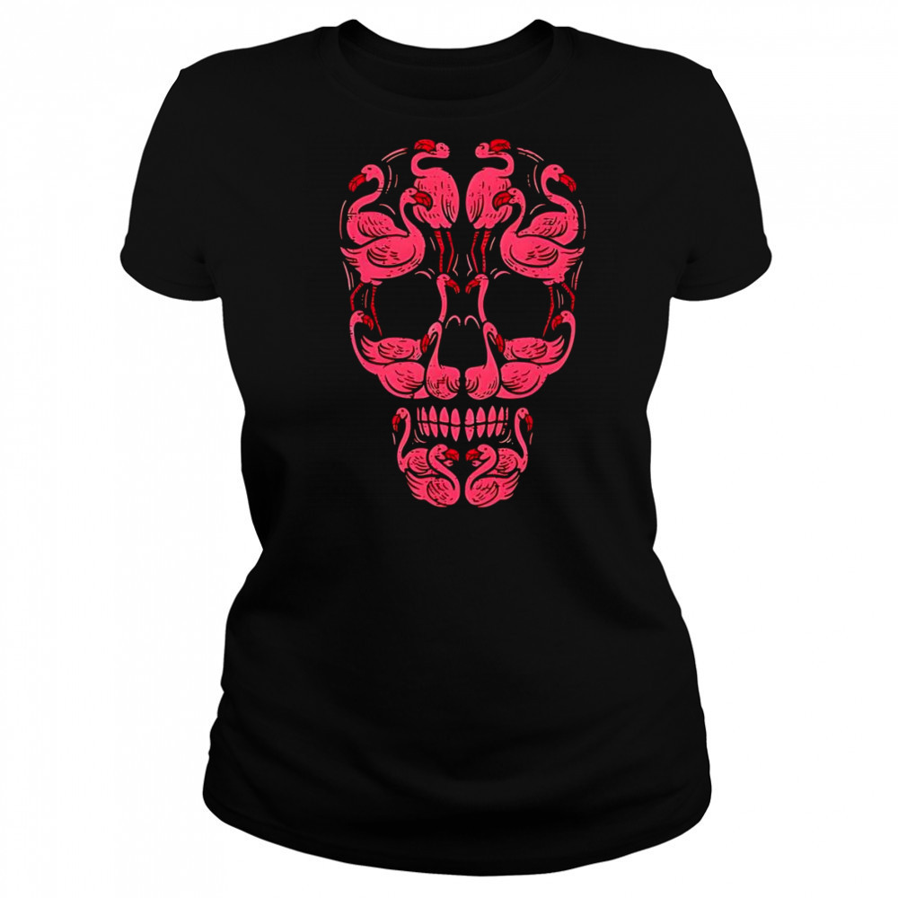 Pink Flamingo Sugar Skull shirt Women's T-shirt