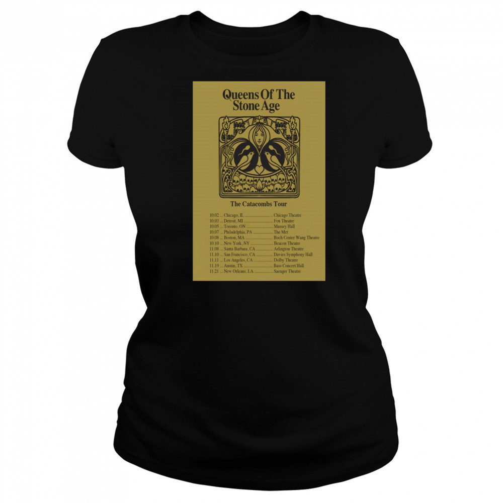 Queens Of The Stone Age Tour 2025 The Catacombs Poster T-Shirt Women's T-shirt