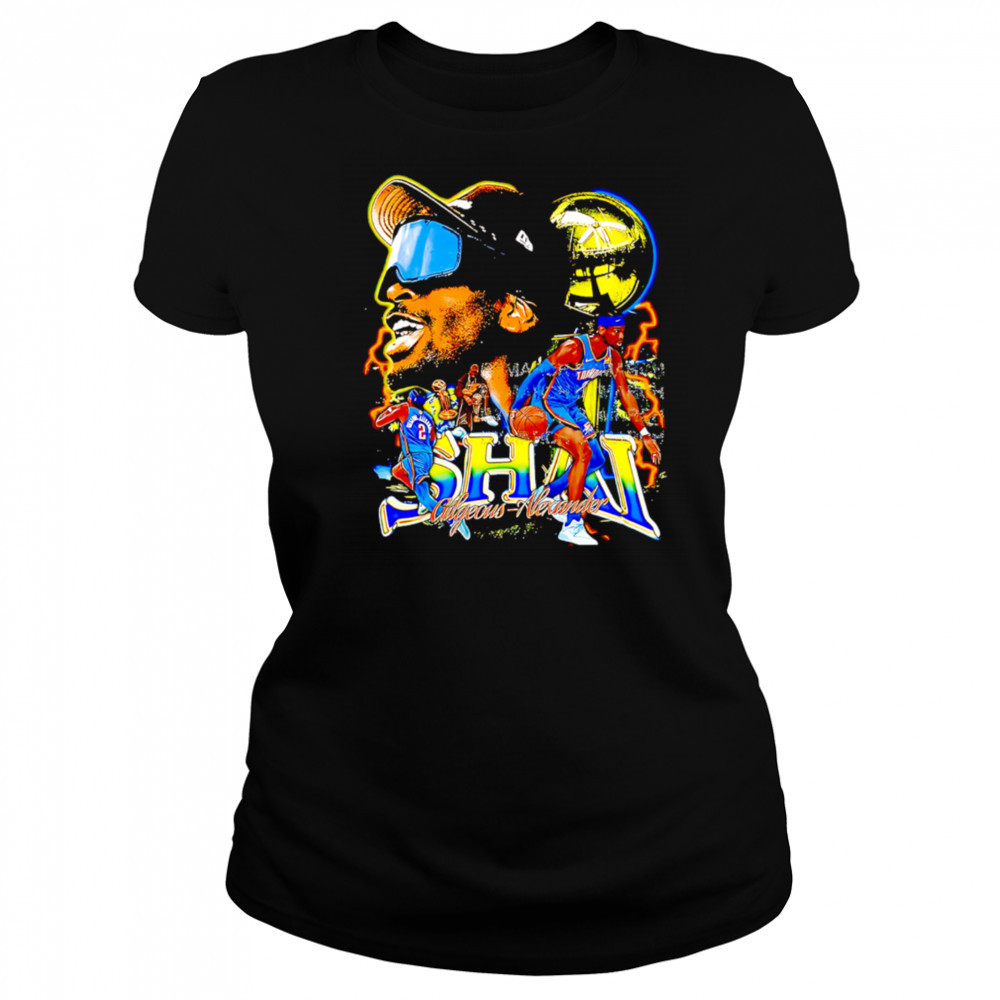Shai Gilgeous-Alexander OKC Thunder 2025 NBA Champ graphic retro shirt Women's T-shirt