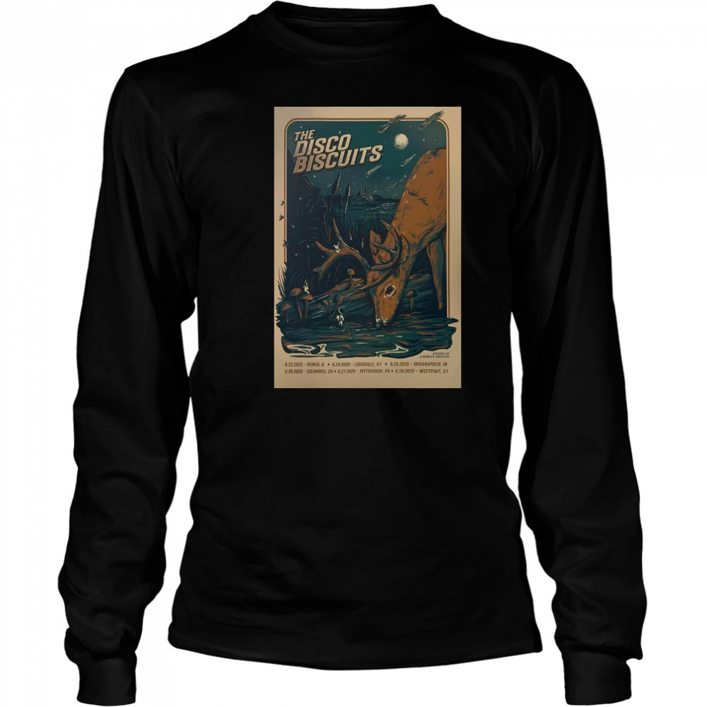The Dissco Biscuits June 2025 Poster T-Shirt Long Sleeved
