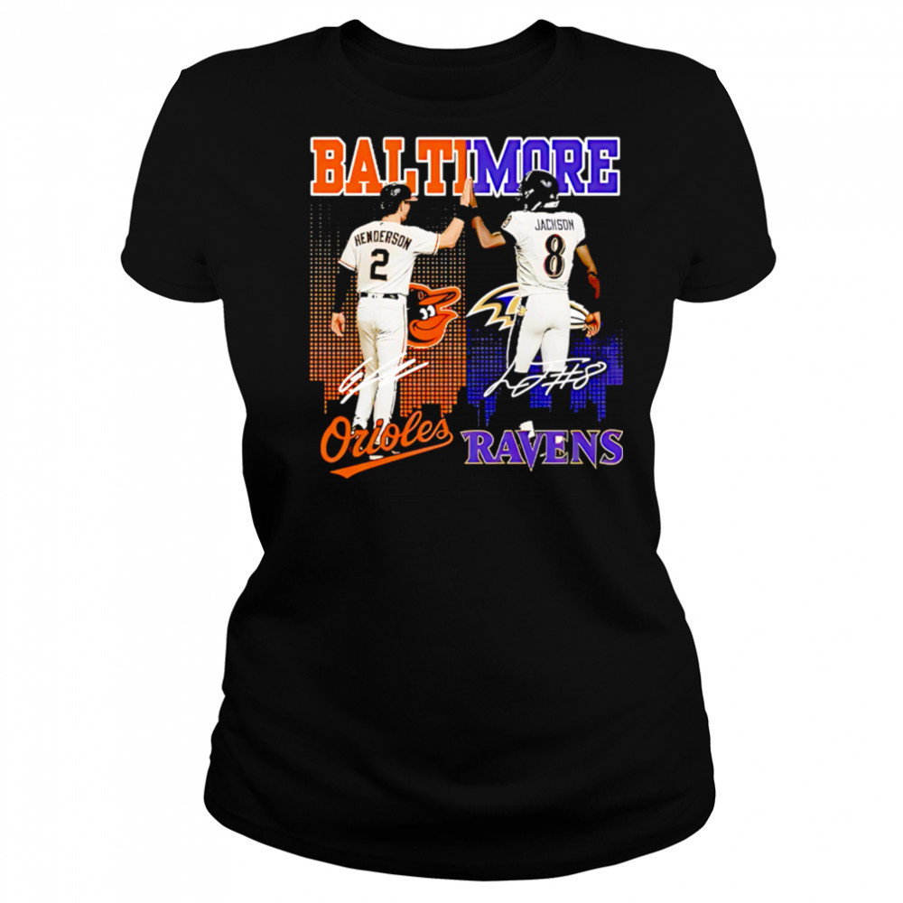 Baltimore orioles and ravens and star power shirt Women's T-shirt