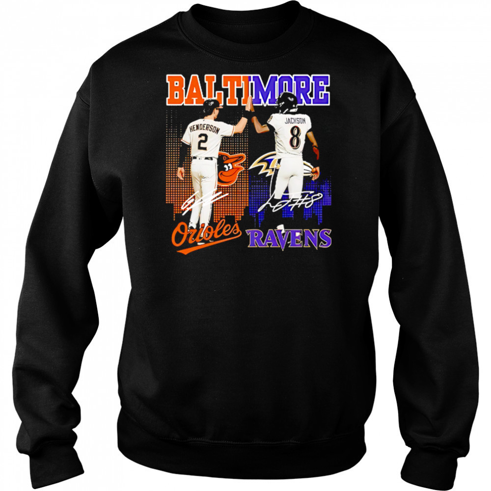 Baltimore orioles and ravens and star power shirt Sweatshirt