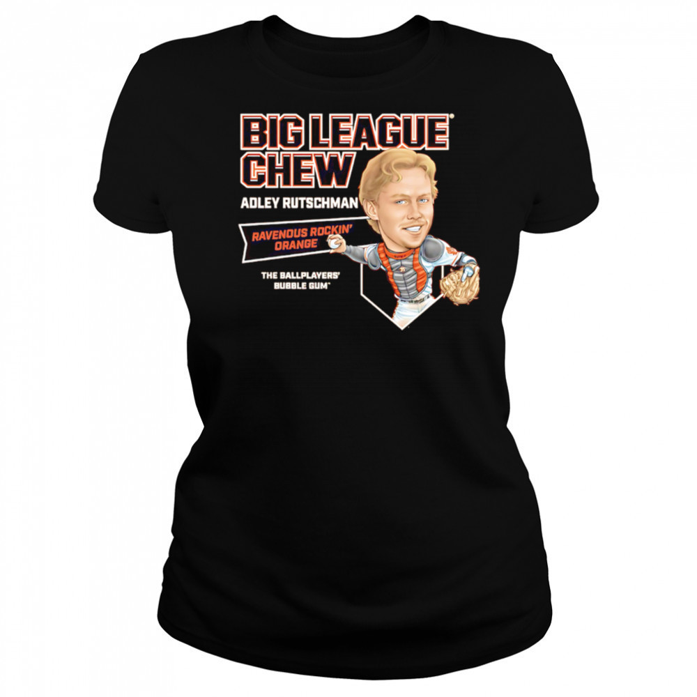Big League Chew Adley Rutschman Ravenous Rockin’ Orange The Ballplayers’ Bubble Gum’ shirt Women's T-shirt