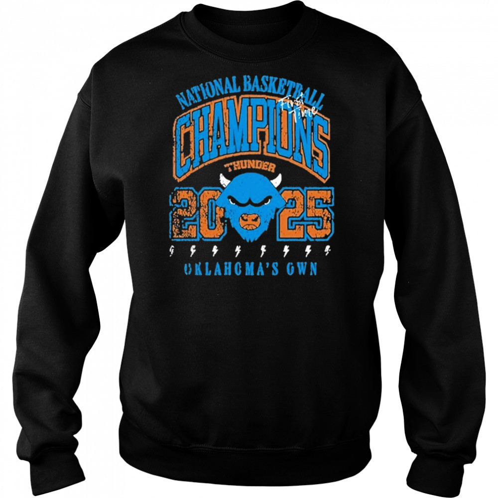 Bison Distressed Champs Black Shirt Sweatshirt