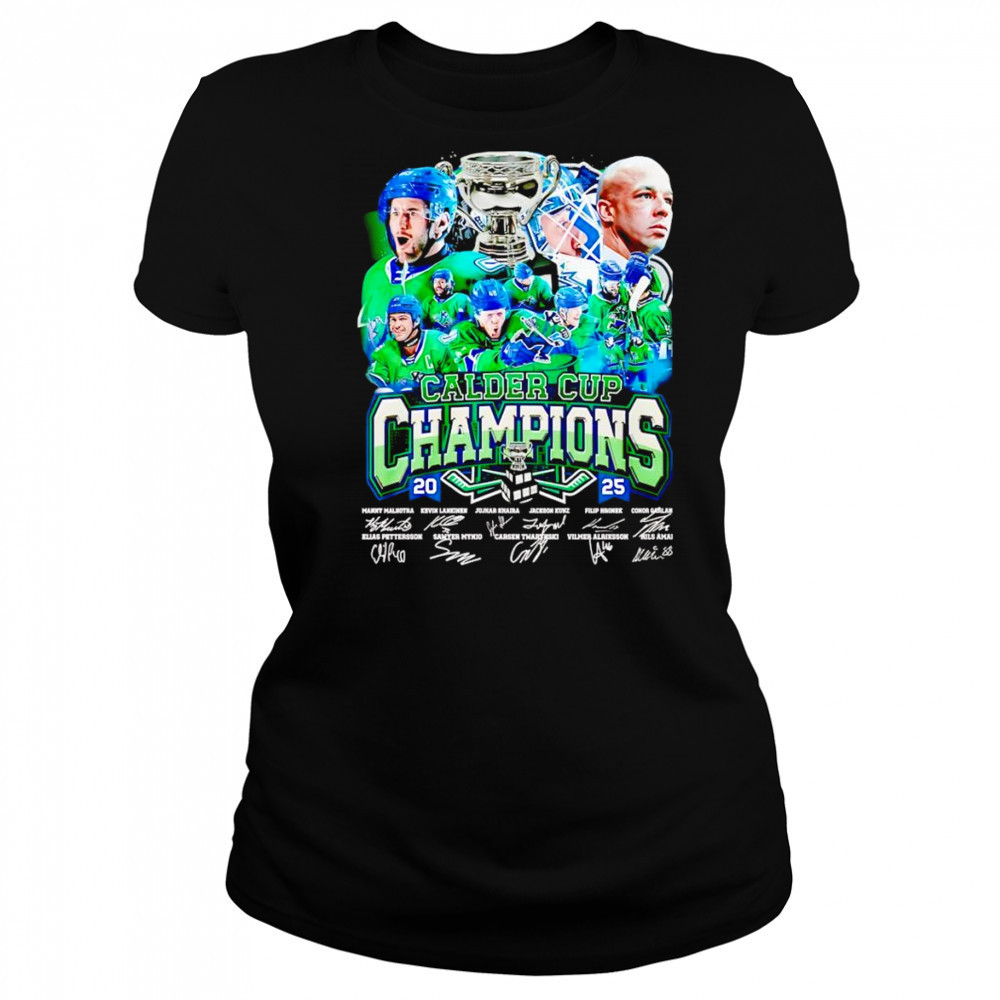 Calder Cup Champions 2025 Abbotsford Canucks signature shirt Women's T-shirt