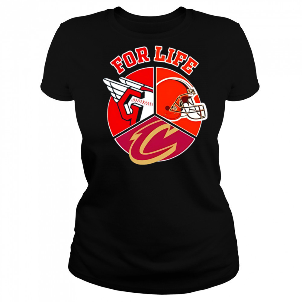 Cleveland guardians browns and cavaliers for life shirt Women's T-shirt