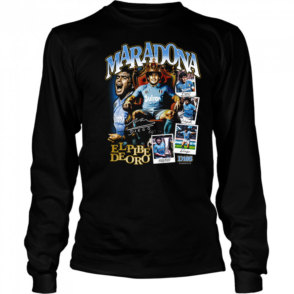 Diego Maradona Napoli T-Shirt Long Sleeved