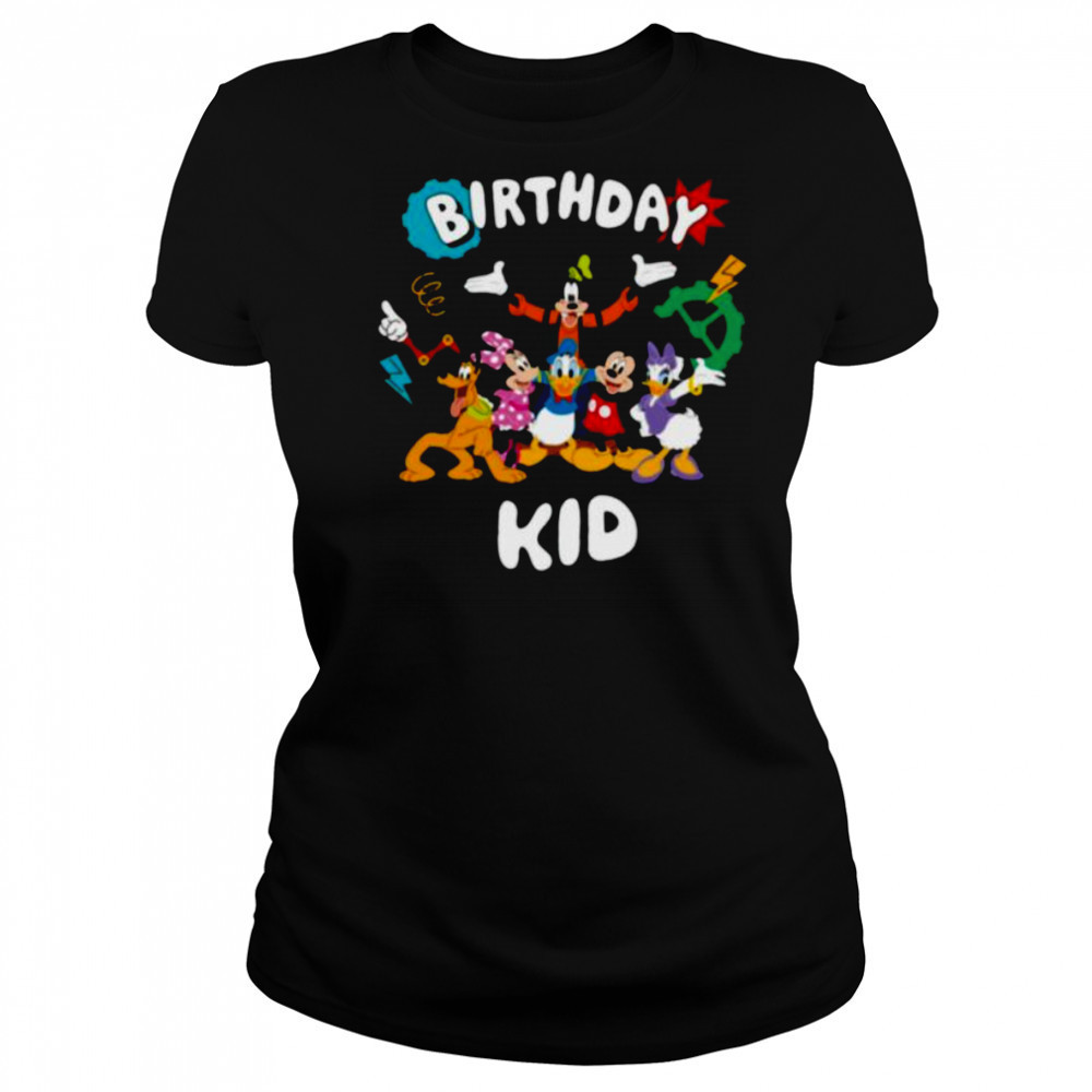 Disney Jr. Mickey & Friends _Birthday Kid_ Birthday Party Shirt Women's T-shirt