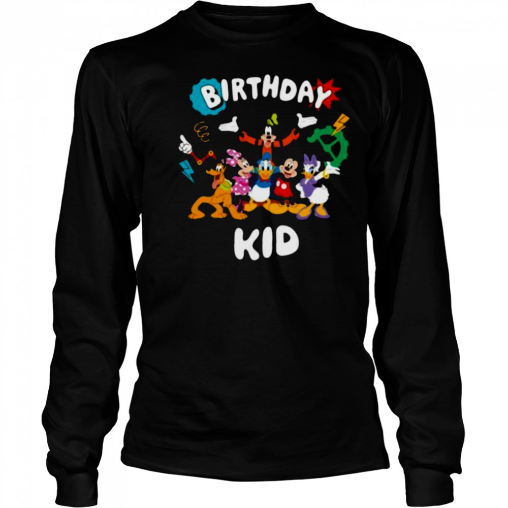 Disney Jr. Mickey & Friends _Birthday Kid_ Birthday Party Shirt Long Sleeved