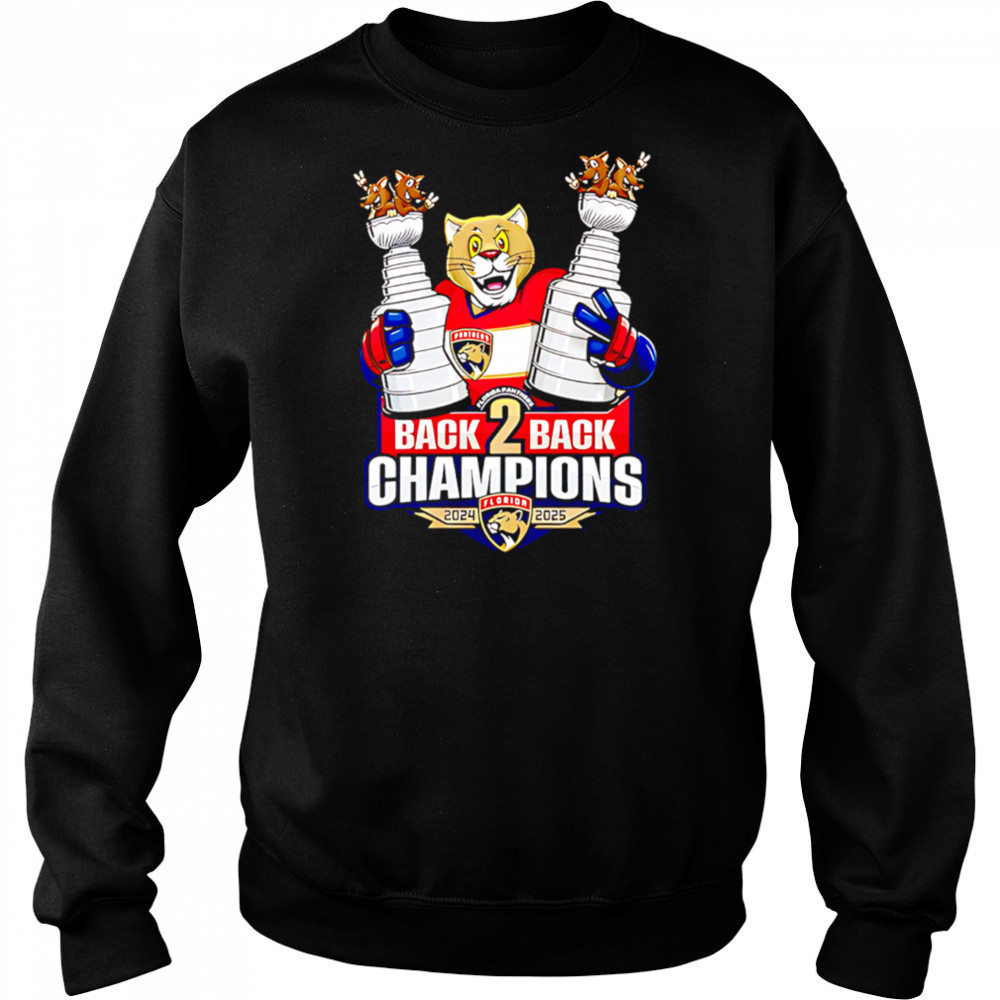 Florida Back To Back Champions Stanley Cup funny mascot shirt Sweatshirt