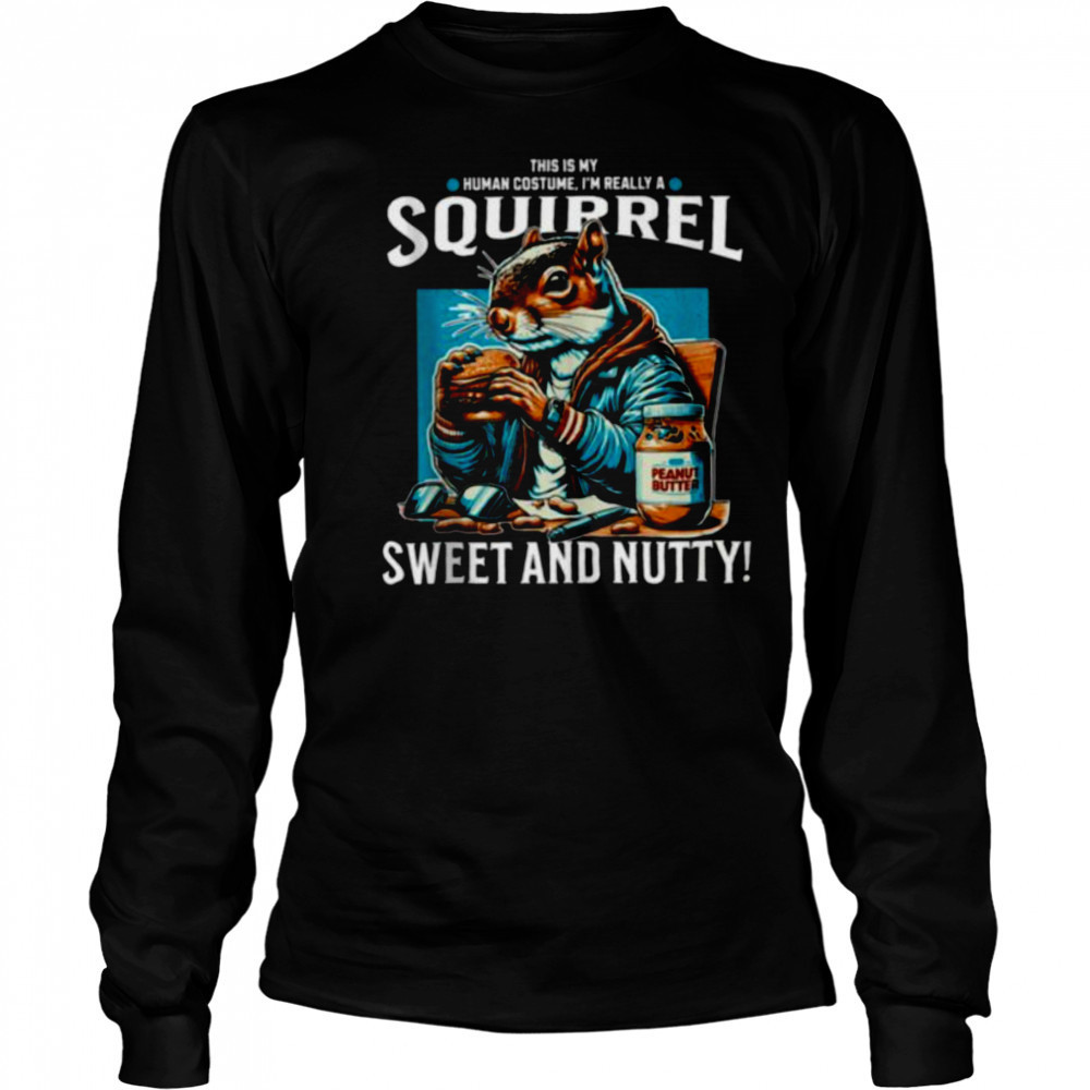Funny Peanuts And Squirrel Shirt Long Sleeved