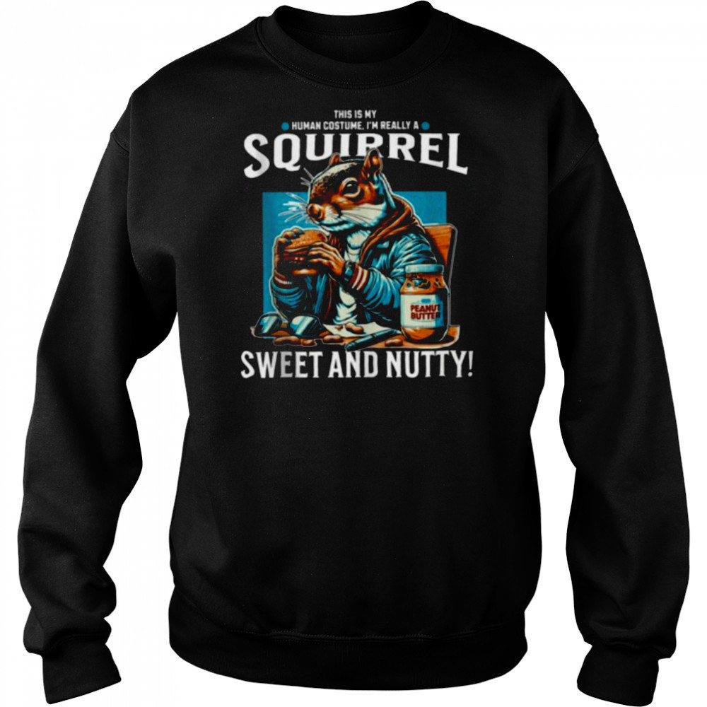 Funny Peanuts And Squirrel Shirt Sweatshirt