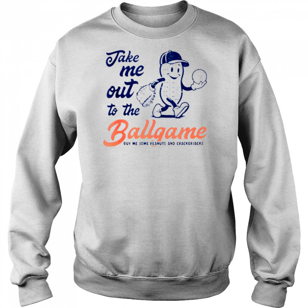 Funny Peanuts Take Me Out To The Ball Game Baseball Shirt Sweatshirt
