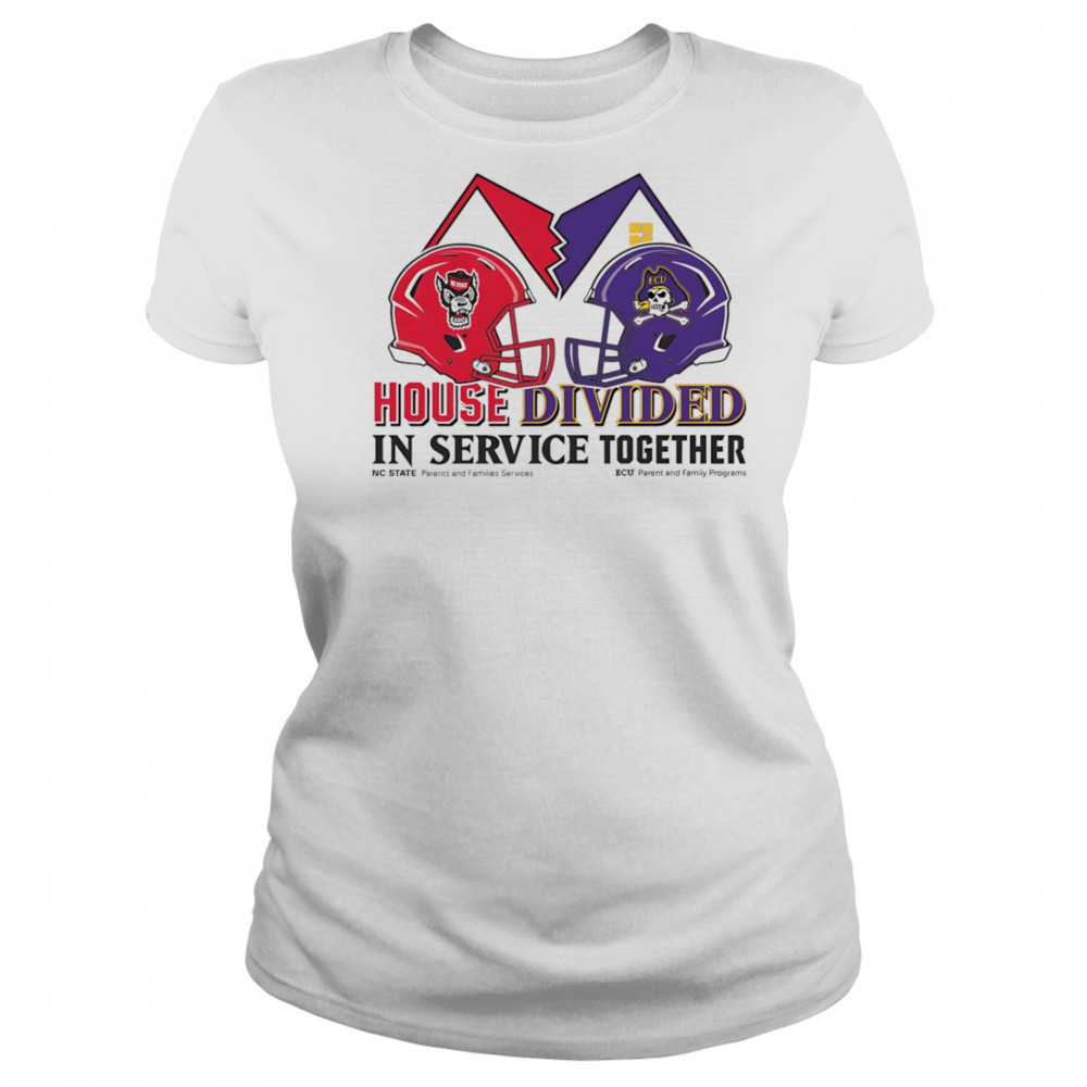 House Divided in service together NC State vs ECU shirt Women's T-shirt