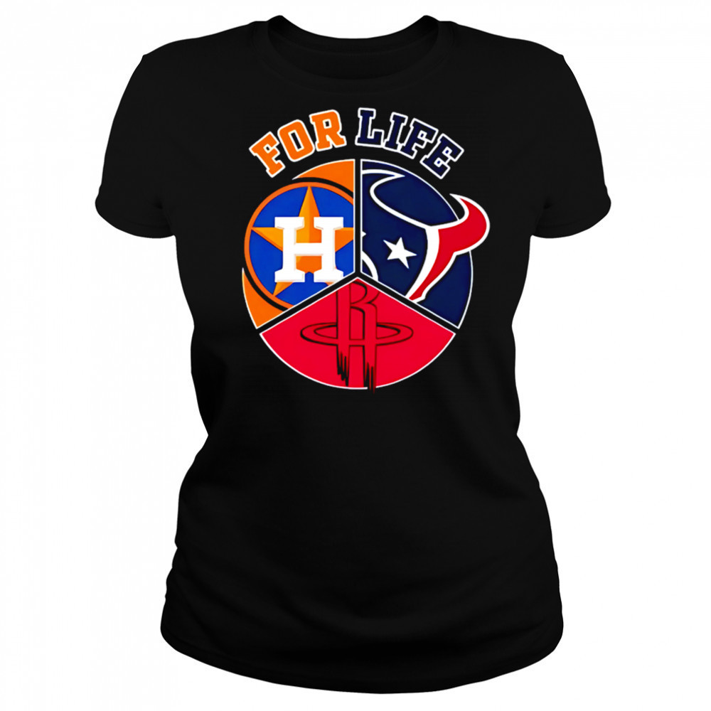 Houston astros texans and rockets for life shirt Women's T-shirt