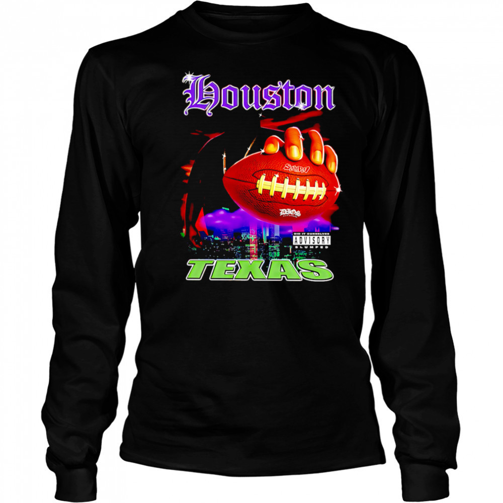 Houston Texans Ball football graphic shirt Long Sleeved