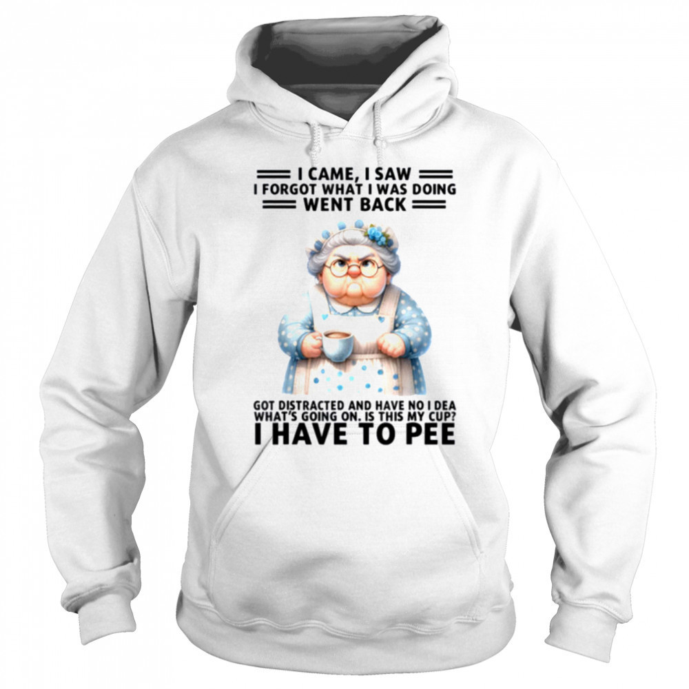 I Came I Saw I’m Forgot What I Was Doing Went Back Got T Shirt Hoodie