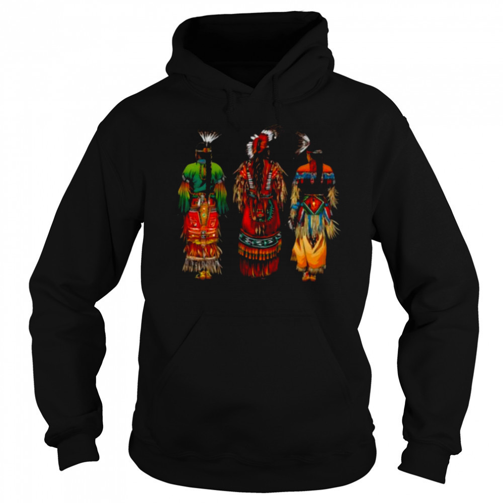 Indian Tribe Native American Feather Headdress Indian Chief Shirt Hoodie