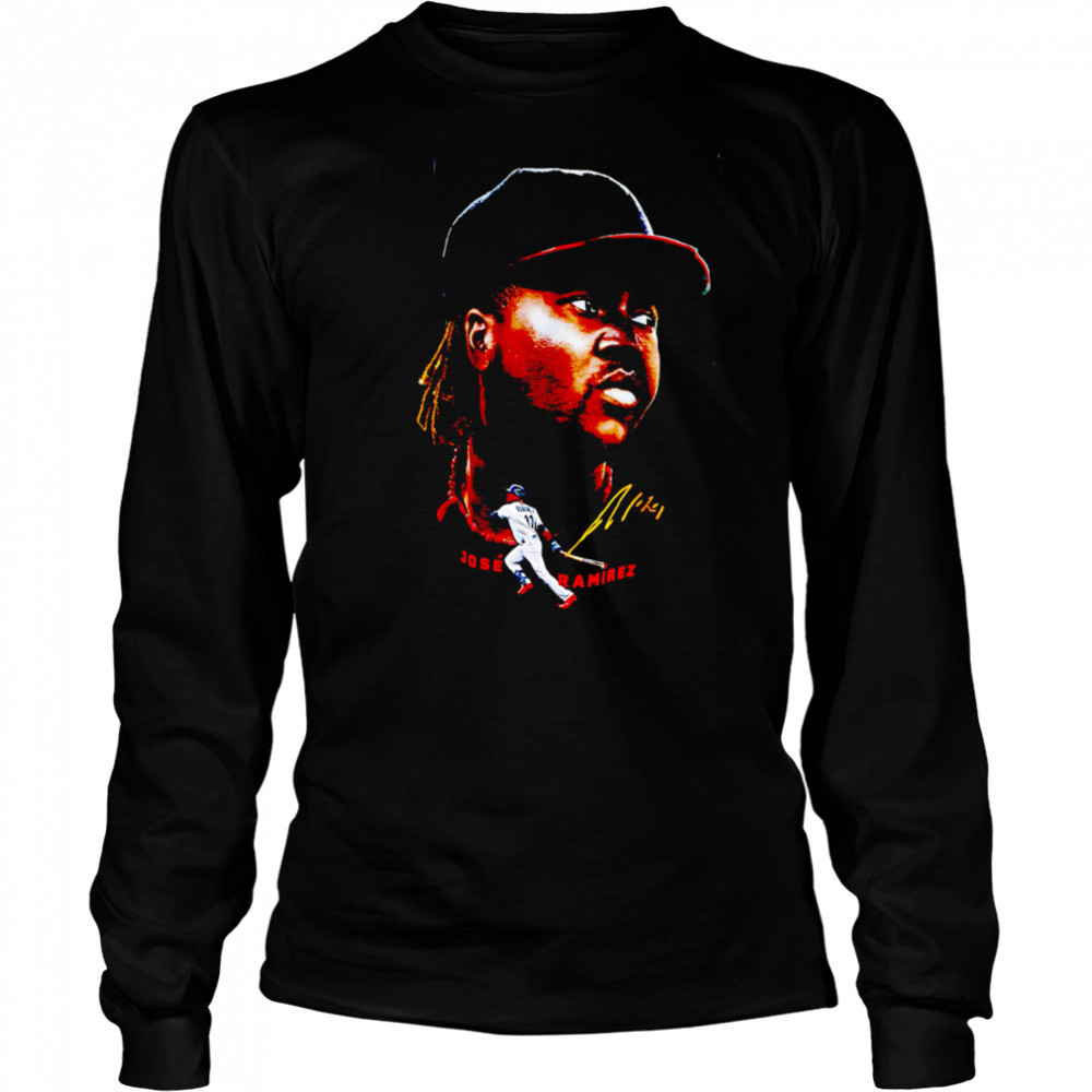 Jose Ramirez Cleveland Guardians Big Face retro shirt Long Sleeved