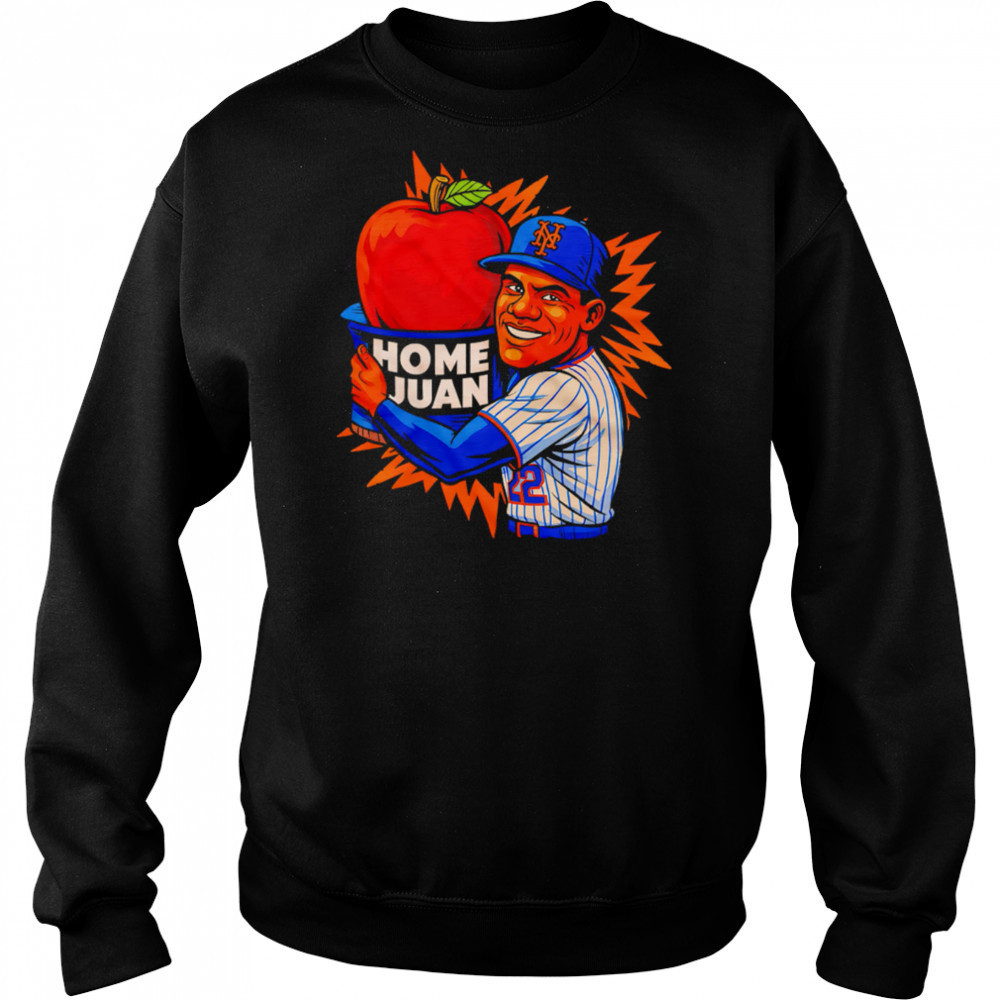Juan Soto New York Mets Home Juan Apple Caricature Player shirt Sweatshirt