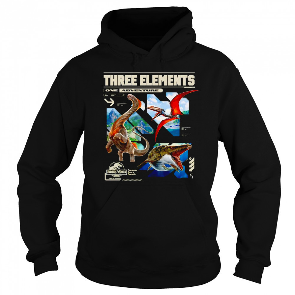 Jurassic World Rebirth 3 Elements shirt Hoodie
