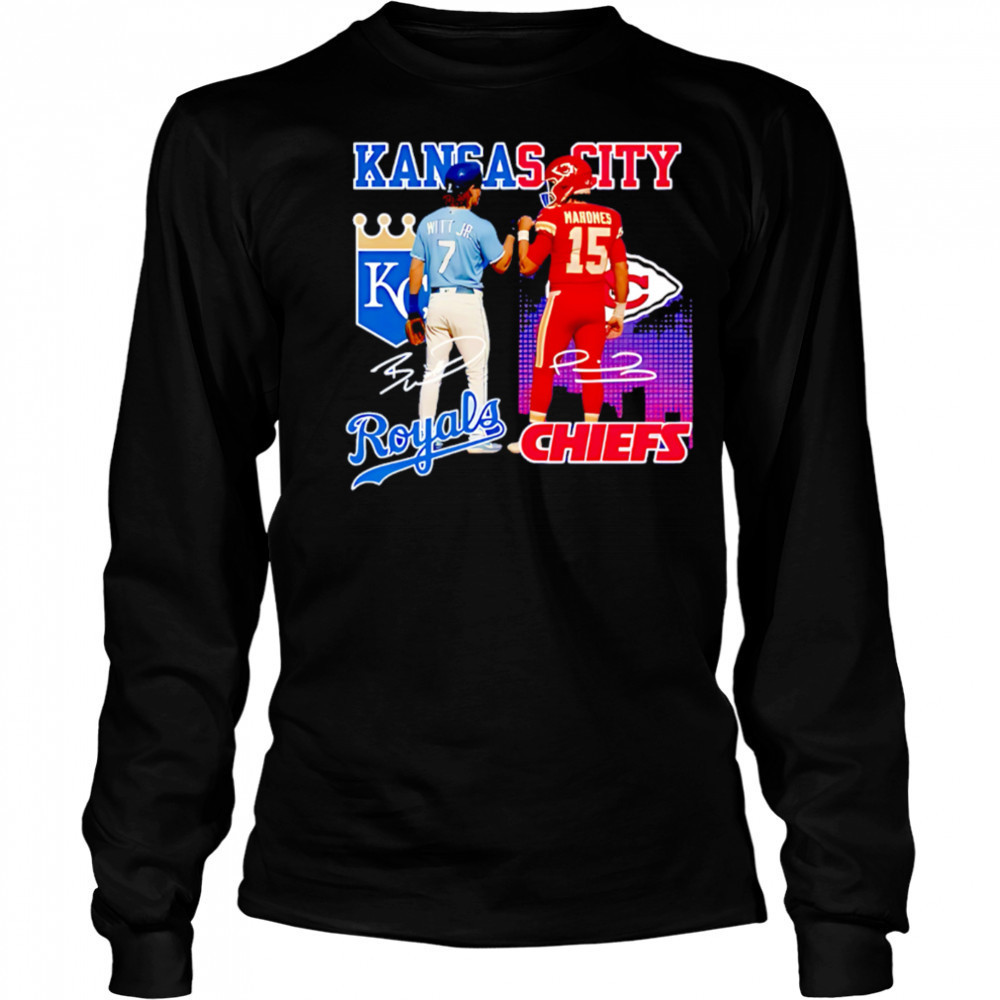 Kansas city Chiefs and royals star power shirt Long Sleeved