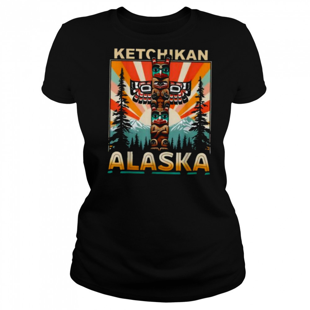 Ketchikan Alaska Native American Indian Totem Pole T Shirt Women's T-shirt