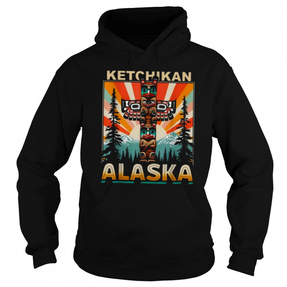 Ketchikan Alaska Native American Indian Totem Pole T Shirt Hoodie