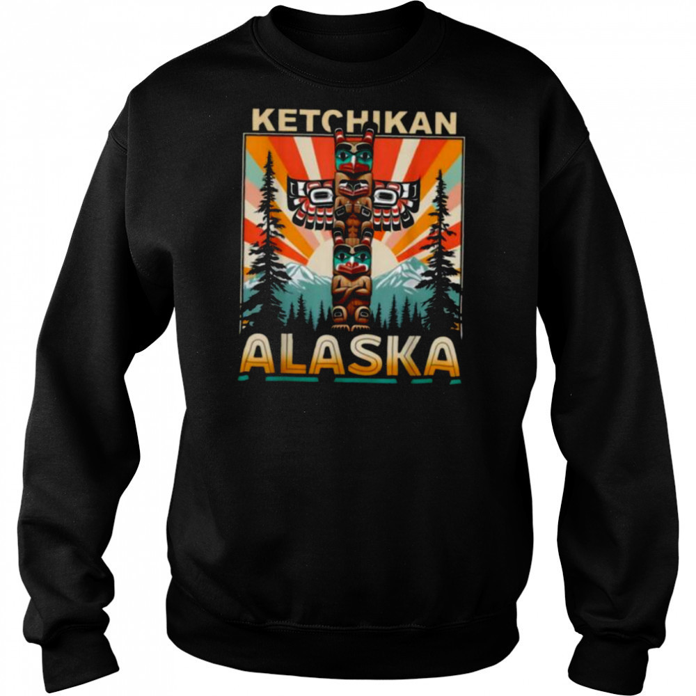 Ketchikan Alaska Native American Indian Totem Pole T Shirt Sweatshirt