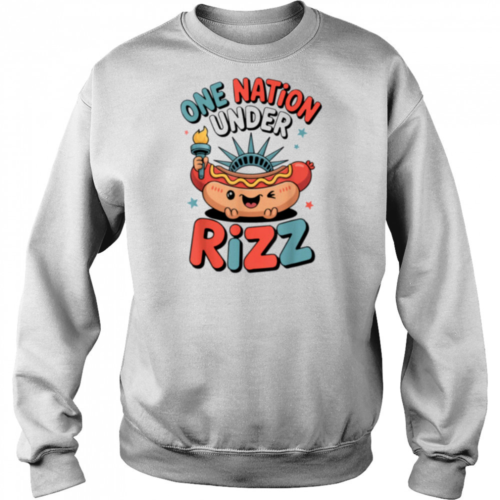 Land of the Rizz Funny Patriotic Day 4th Of July USA Flag T Shirt Sweatshirt
