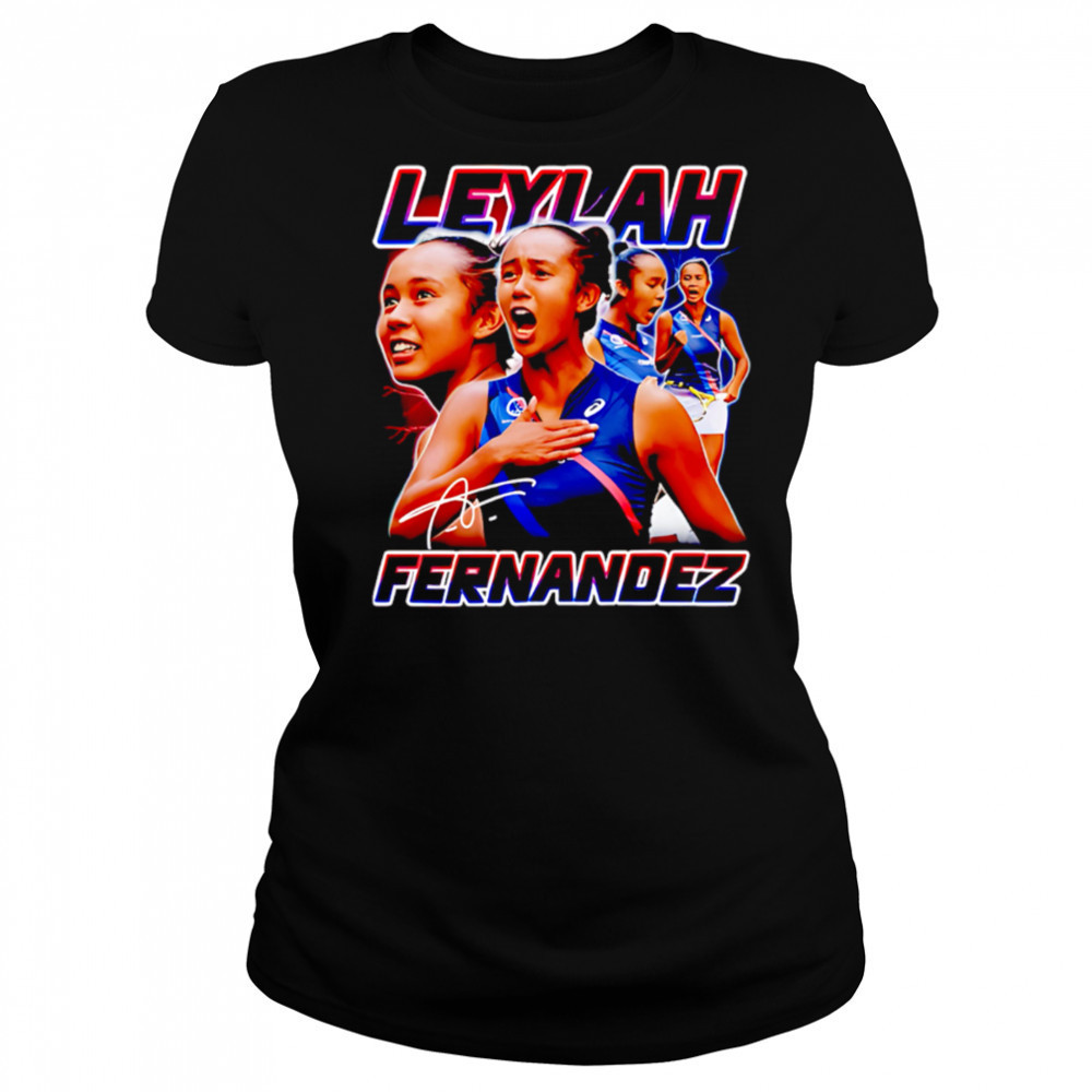 Leylah Fernandez Tennis Signature Vintage 90s shirt Women's T-shirt