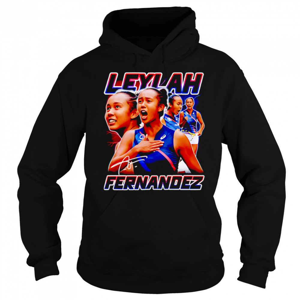 Leylah Fernandez Tennis Signature Vintage 90s shirt Hoodie